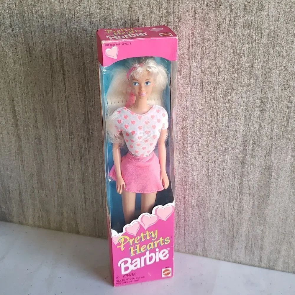 Vintage 1995 Mattel Pretty Hearts Barbie New in Original Sealed Box